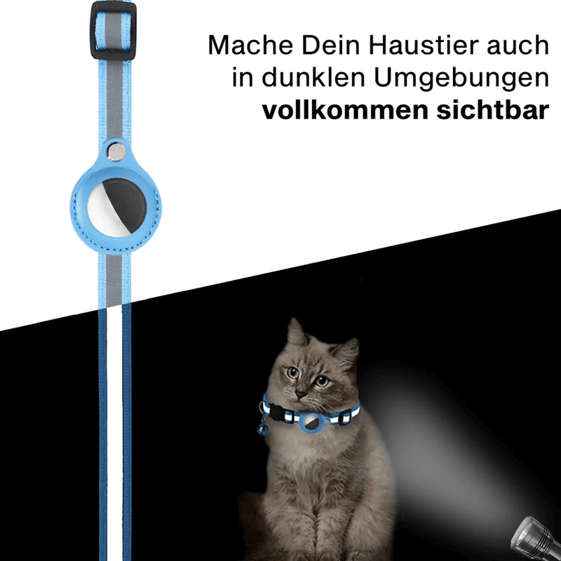 ZADAIA ANTILO - Sicheres GPS-Halsband mit reflektierenden Streifen für Haustiere