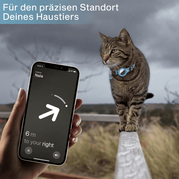 ZADAIA ANTILO - Sicheres GPS-Halsband mit reflektierenden Streifen für Haustiere